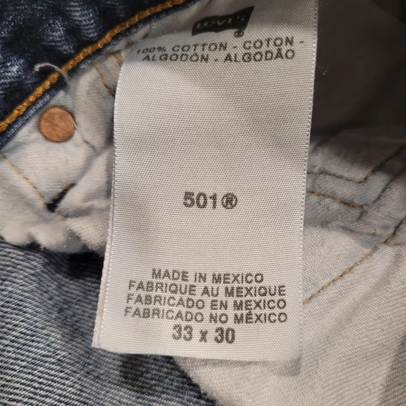 💥HP💥 LEVI'S 501 Men's jeans 33x30 - Picture 7 of 9